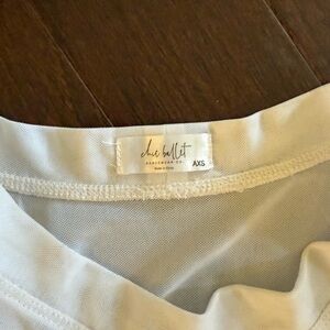 Mesh hi-lo ballet skirt